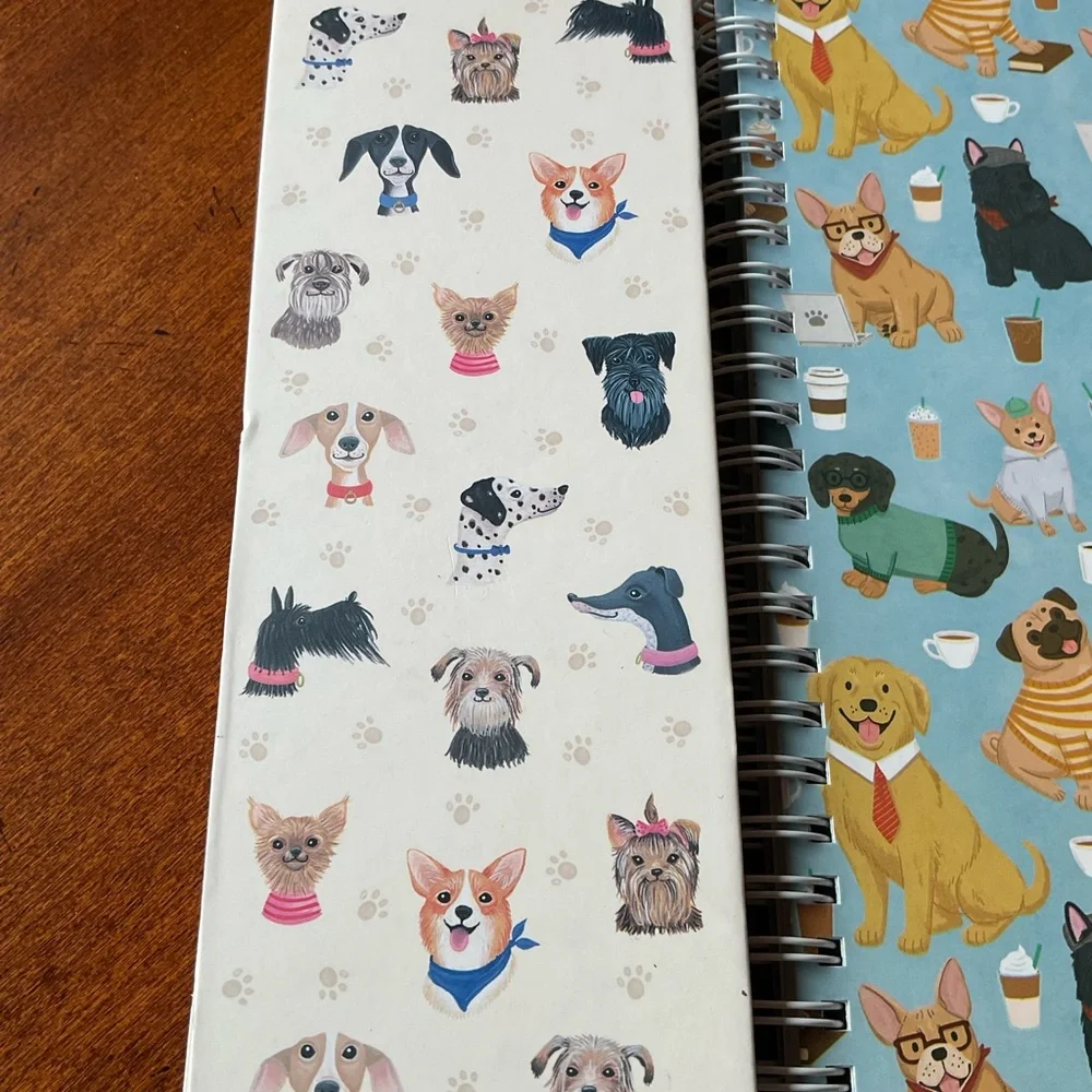 ADORABLE DOGS 🐶🐶, Spiral Journal, Spiral Notepad Bundle NWT